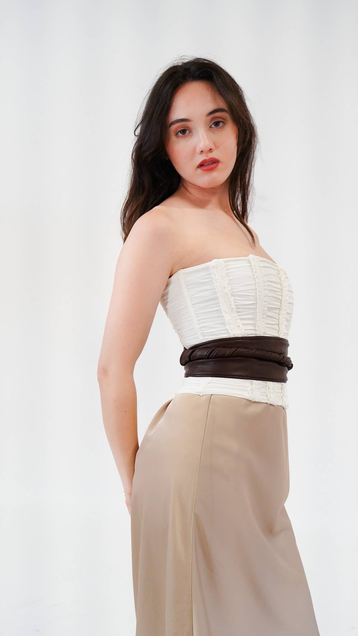 Tie-On Waist Cinching Obi Wrap Belt