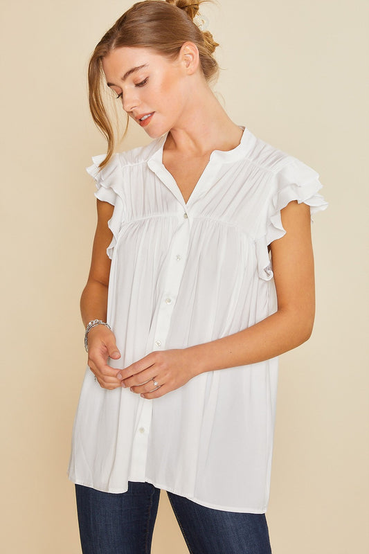Ruffle & Flow Tunic Top