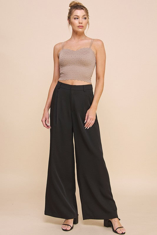 Scallop Edge Ditsy Lace Bralette