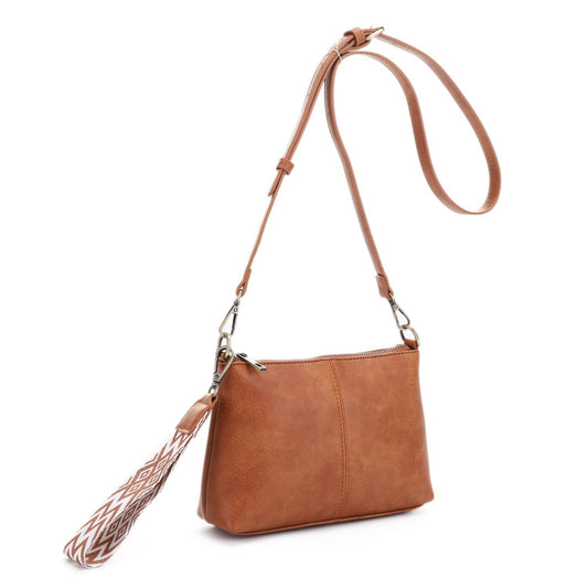 Lana Crossbody Bag With Chevron Strap