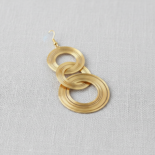 Exquisite Geometric Circle Drop Earrings