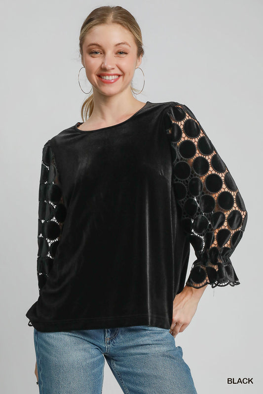 Moonlit Velvet Top