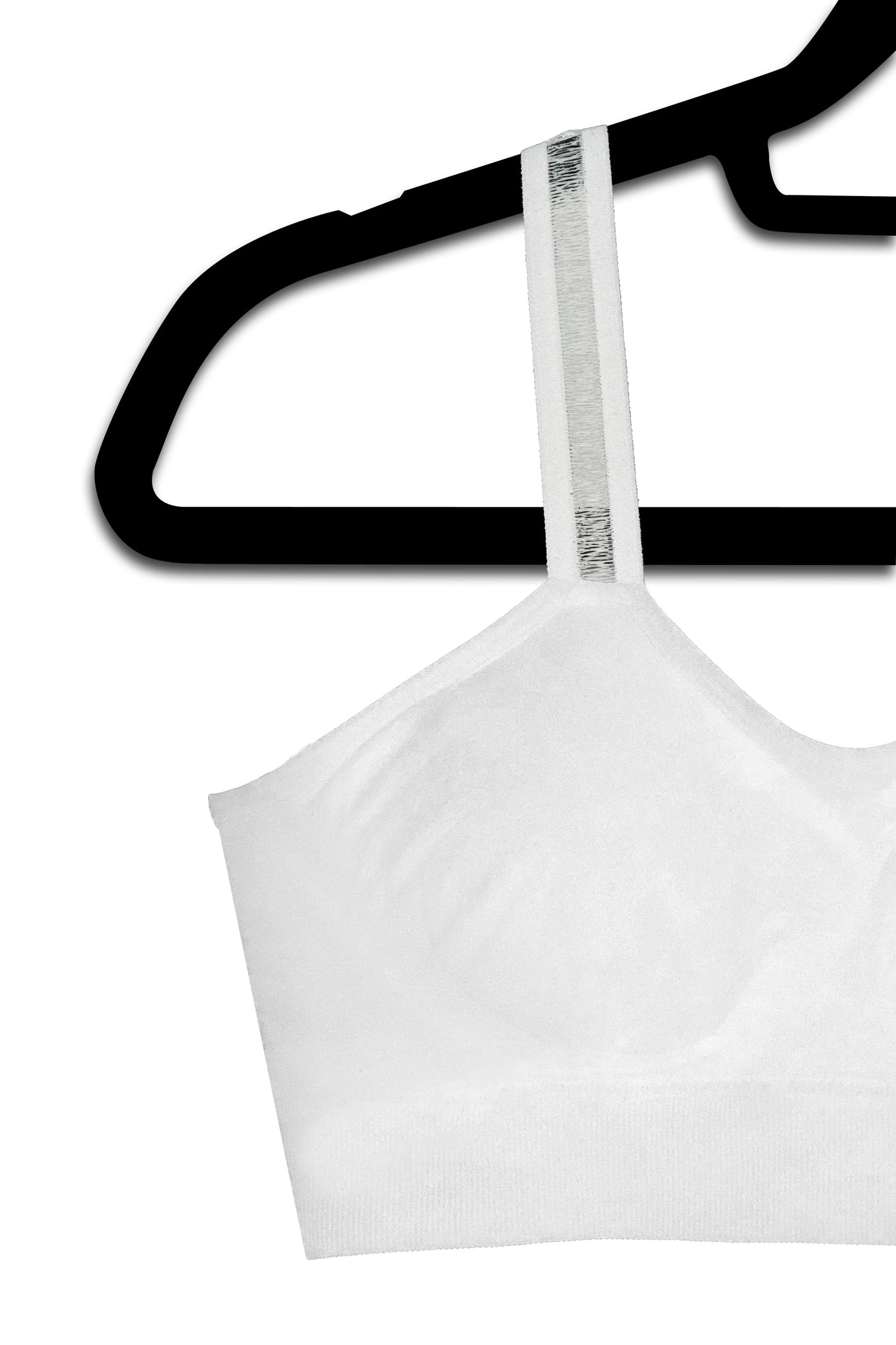 White Sheer attached to White bra Strap-Its