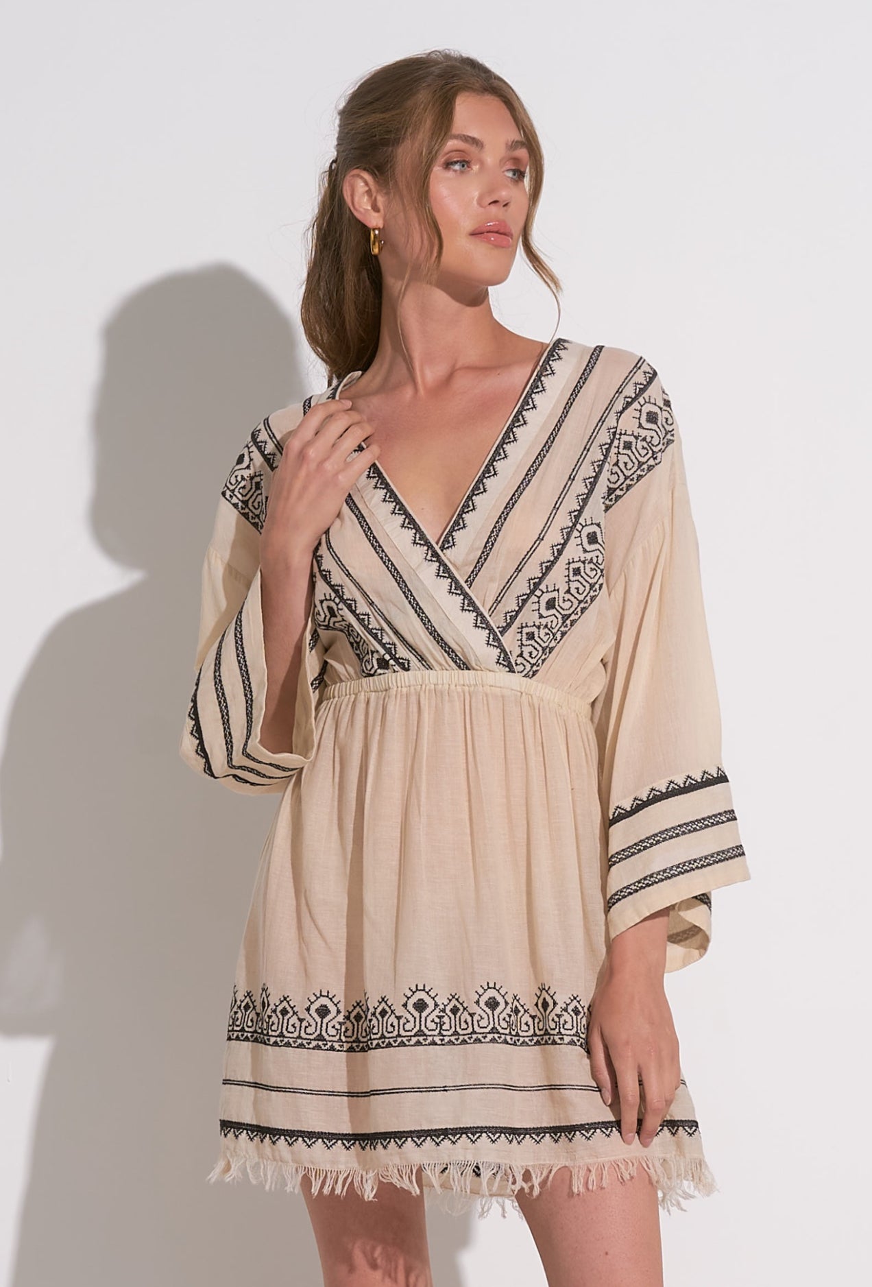 Boho bathing suit cover dress