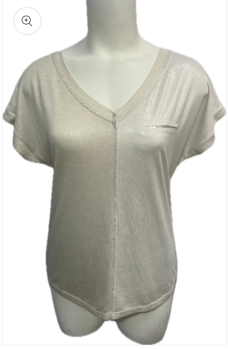 Novelty V-Neck Top