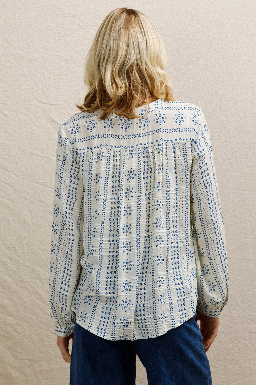 Textured Beauty Button Down Top