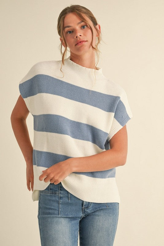 Mock Neck Knit Top