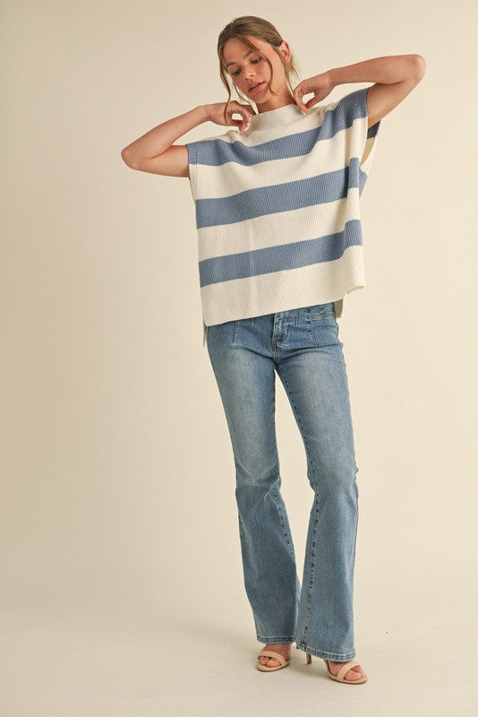 Mock Neck Knit Top