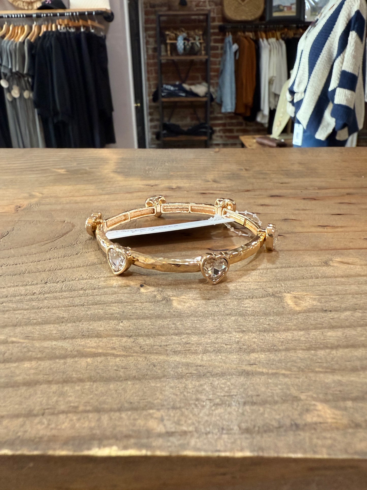 Crystal Heart Stretch Bracelet