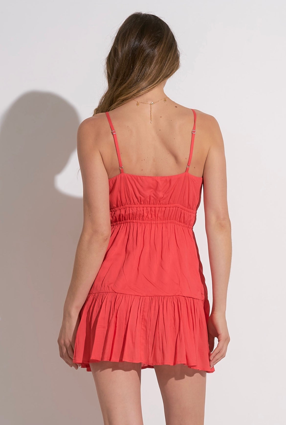 Cute in Coral Mini Dress