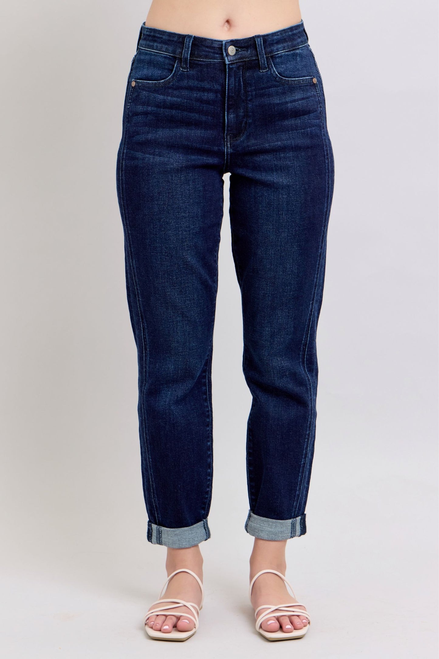 Judy Blue HW Dark Wash Boyfriend