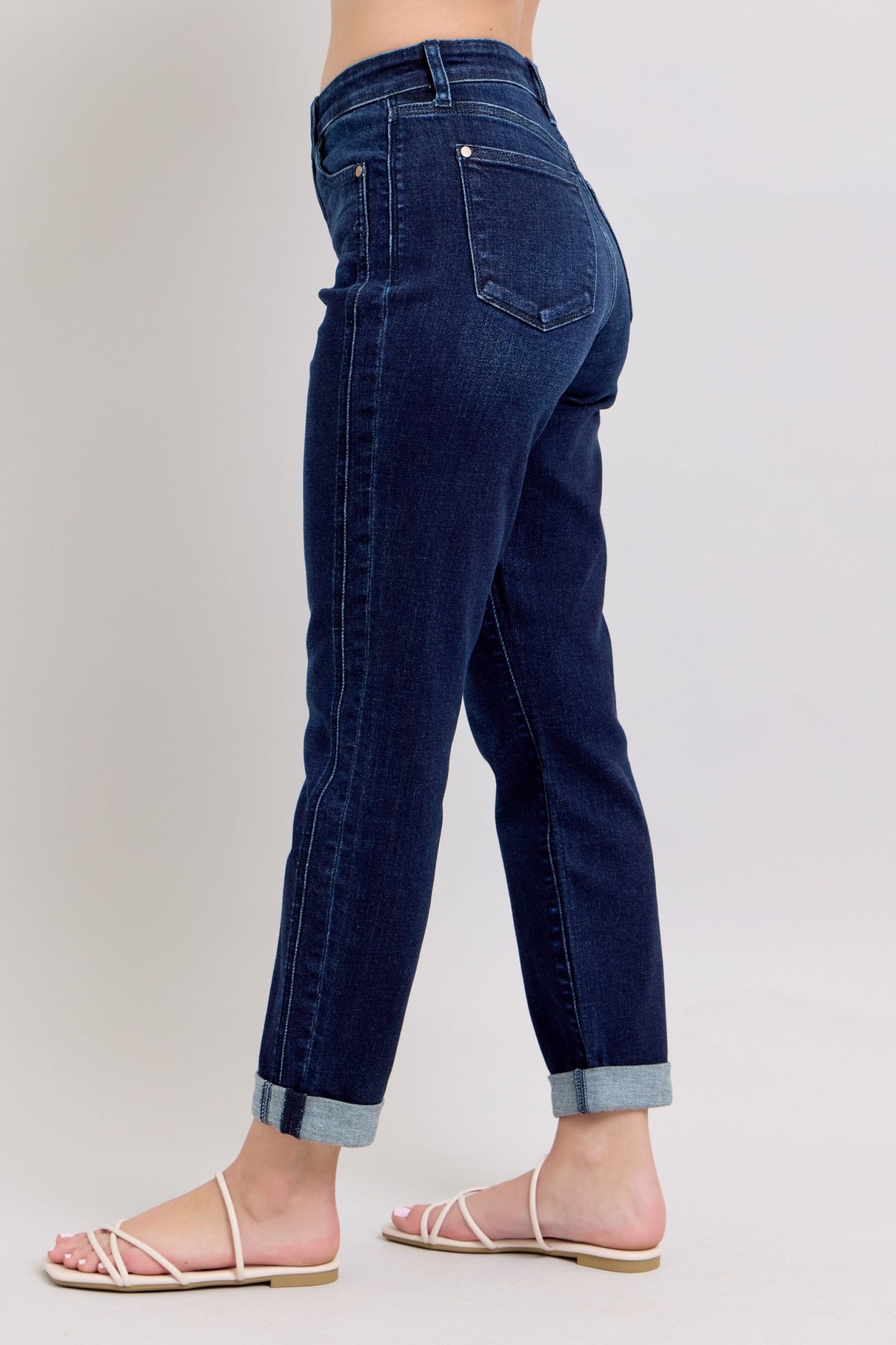 Judy Blue HW Dark Wash Boyfriend