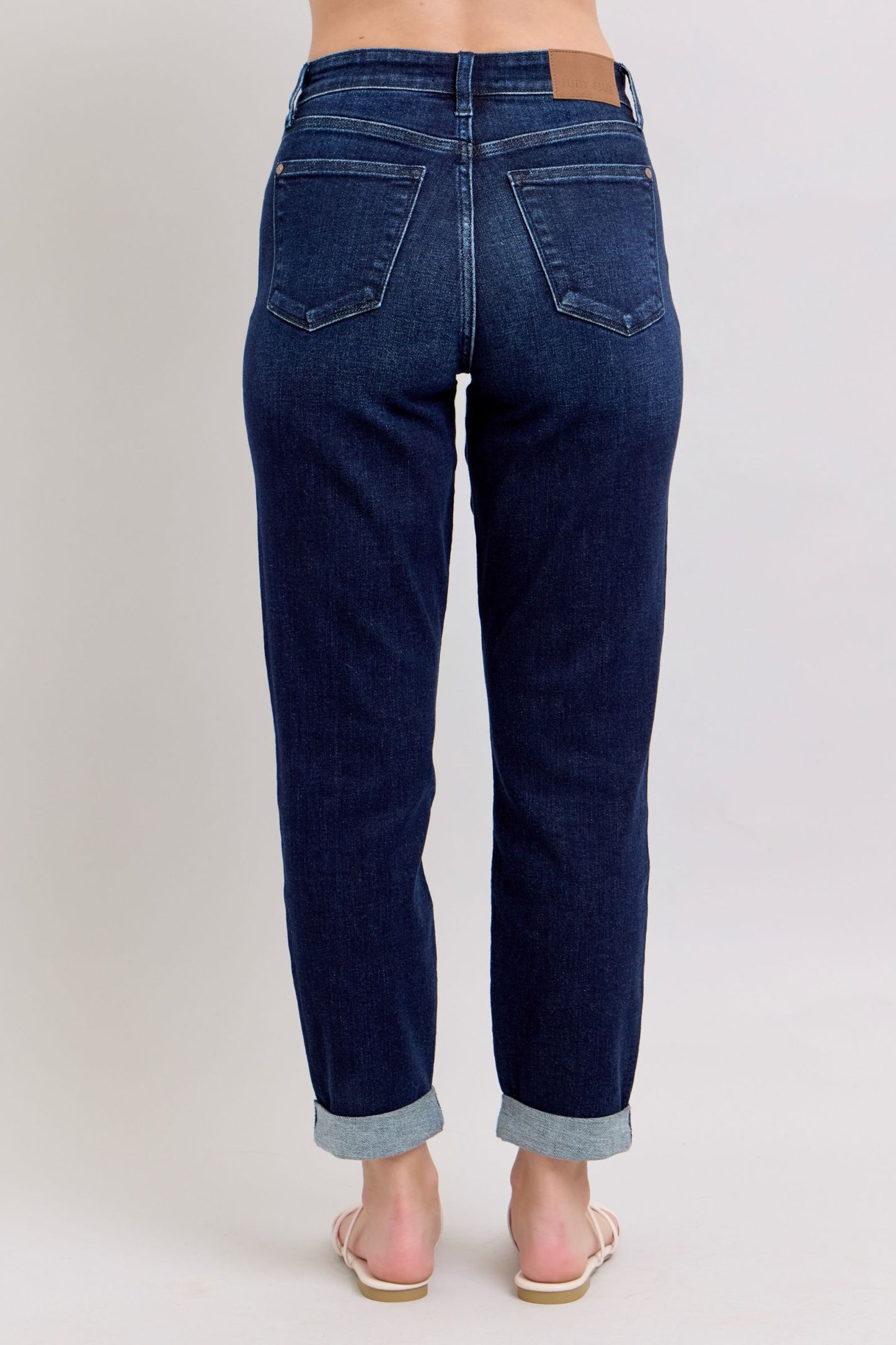 Judy Blue HW Dark Wash Boyfriend