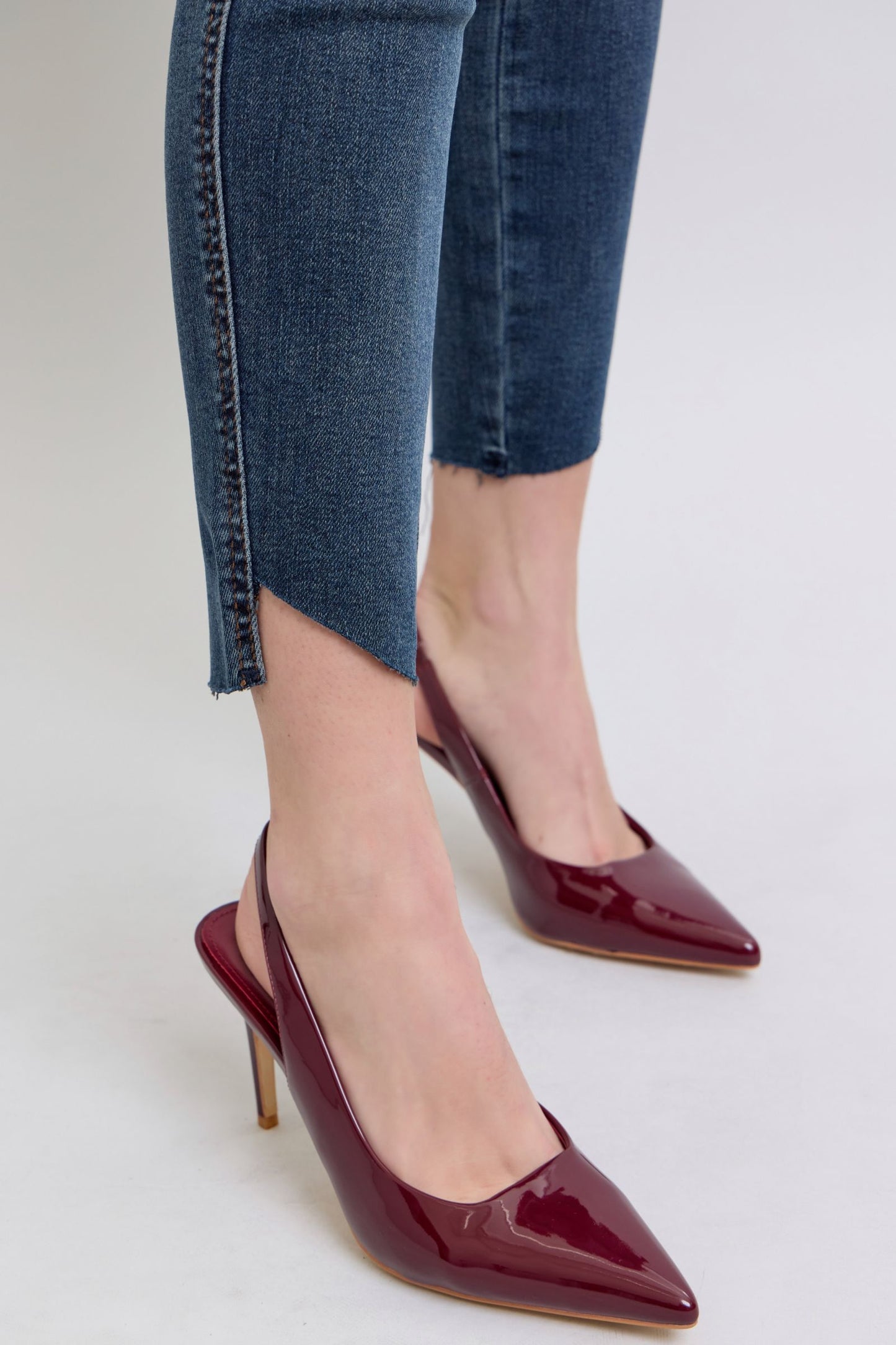 Judy Blue HW Tummy Control Step Hem Skinny