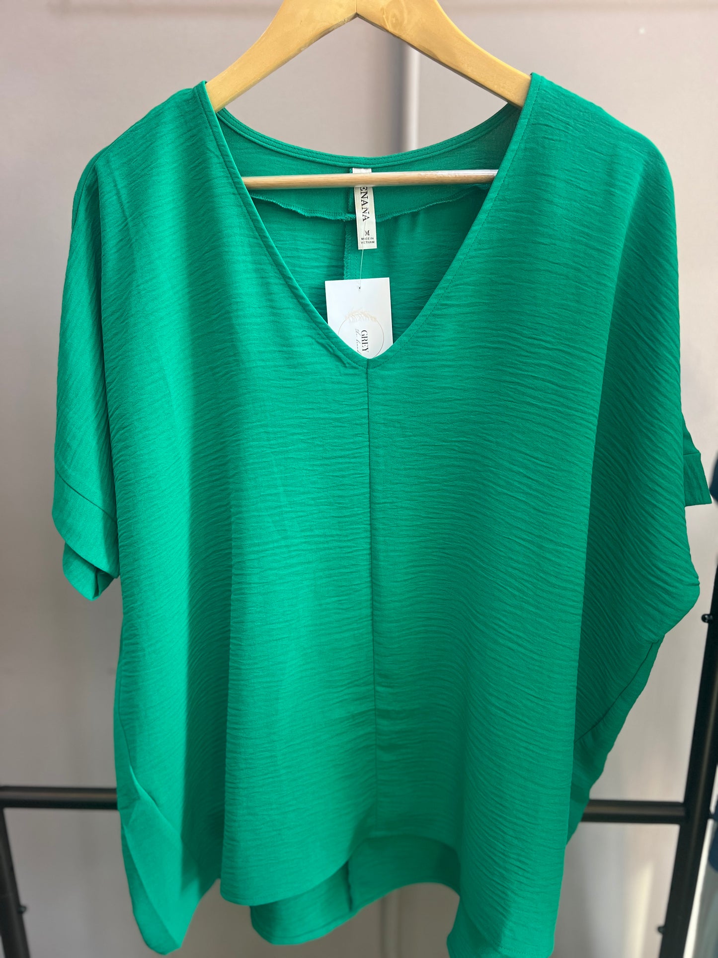 Oversized V-neck Top