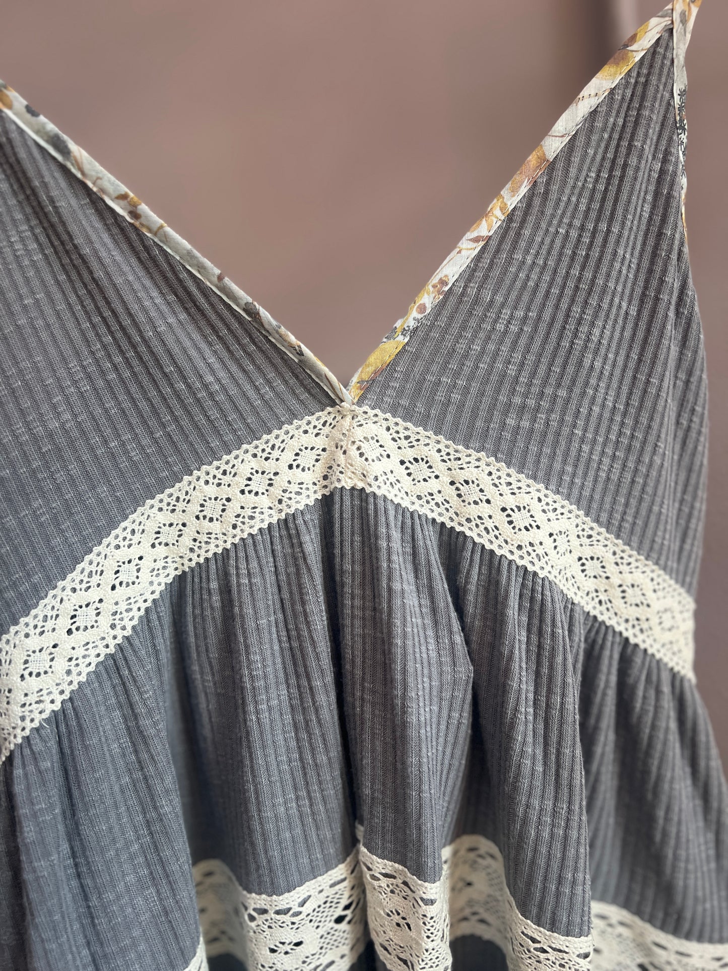 Ribbed Spaghetti Strap Tank Top