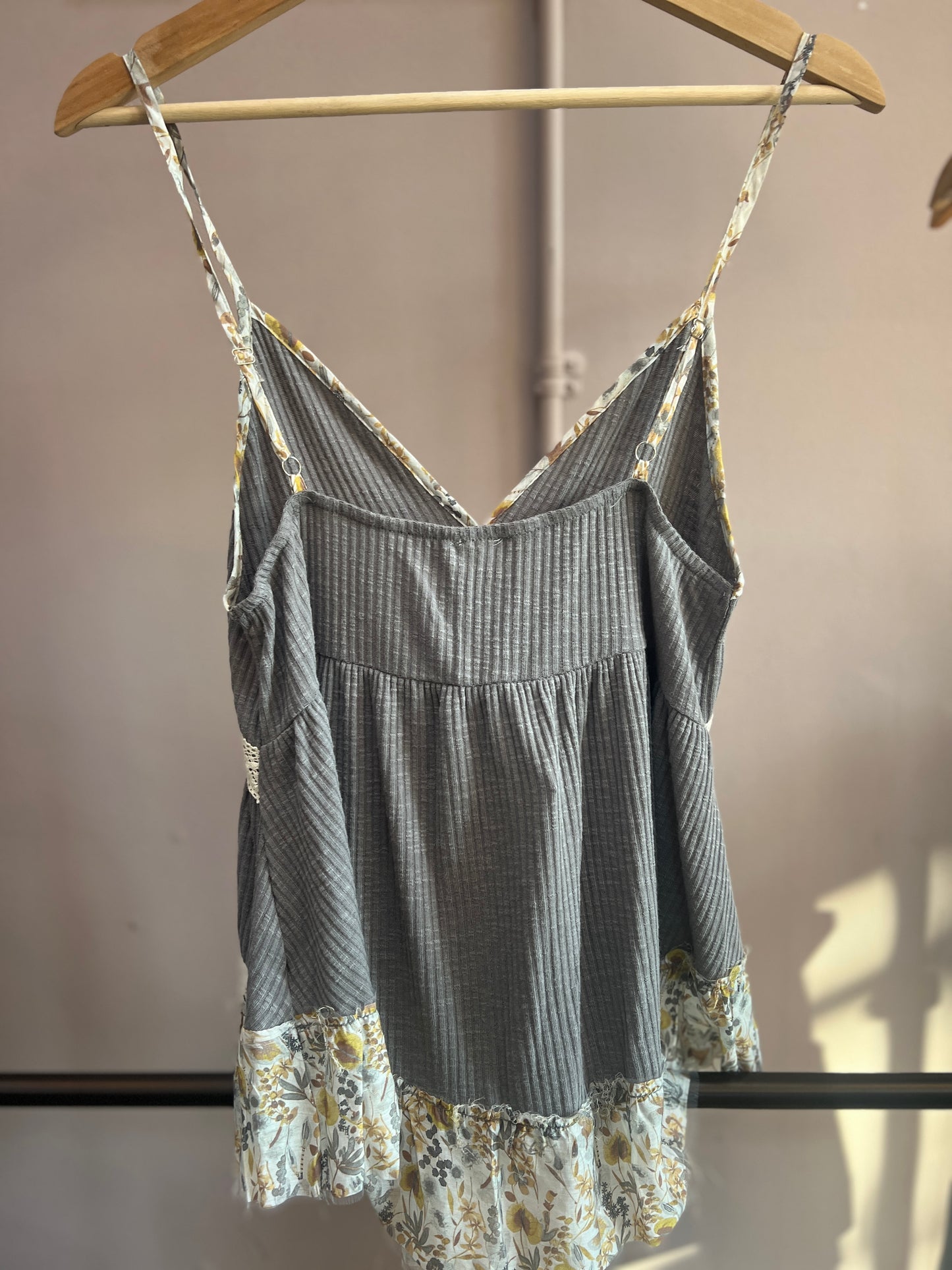 Ribbed Spaghetti Strap Tank Top