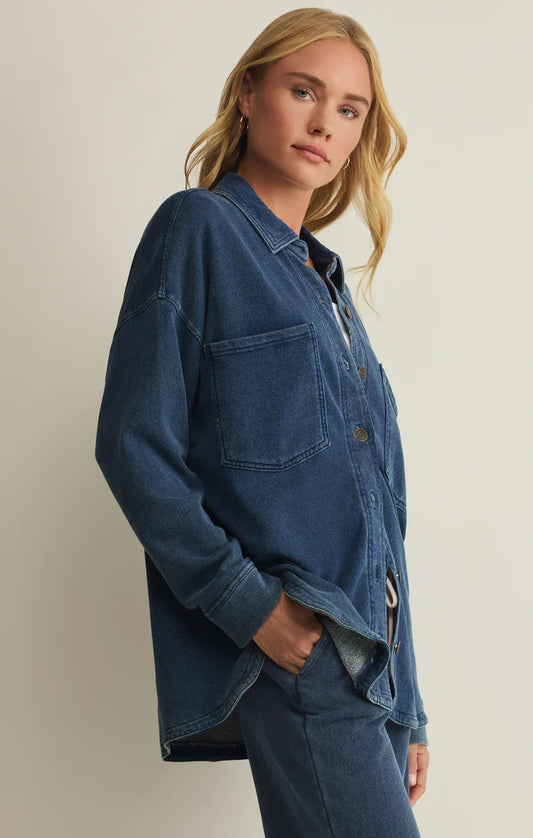 ALL DAY KNIT DENIM JACKET