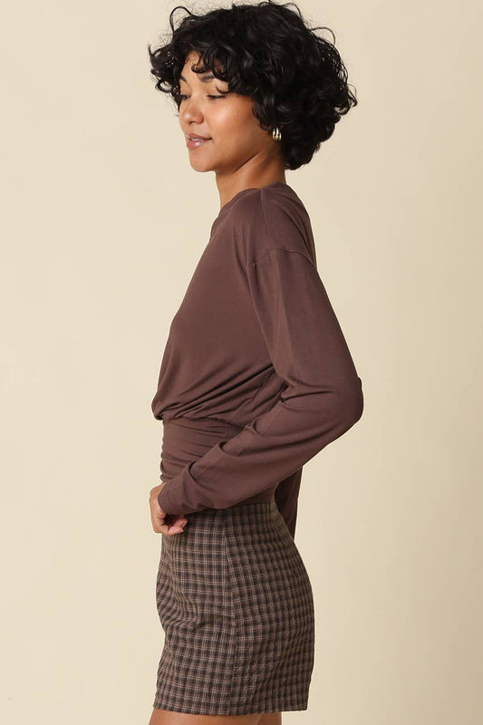 Helen Draped Waist Top
