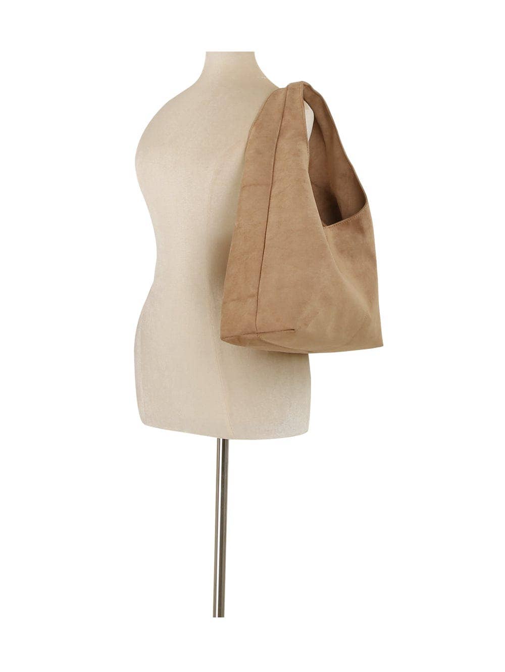 Jaz Faux Suede Hobo Tote Bag