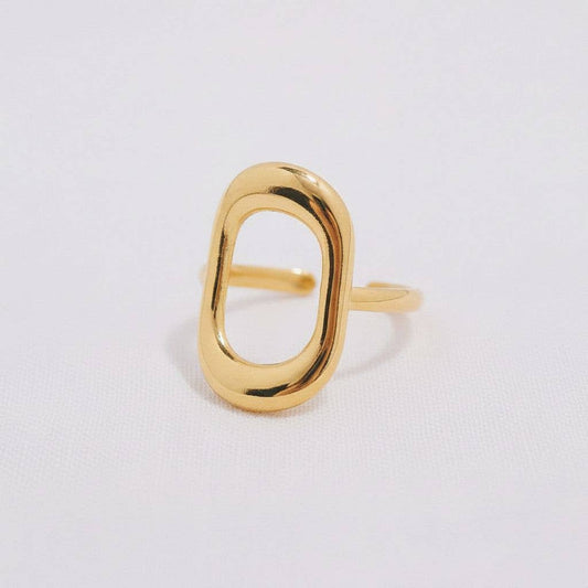 Trendy Geometric Ring with Chic Design