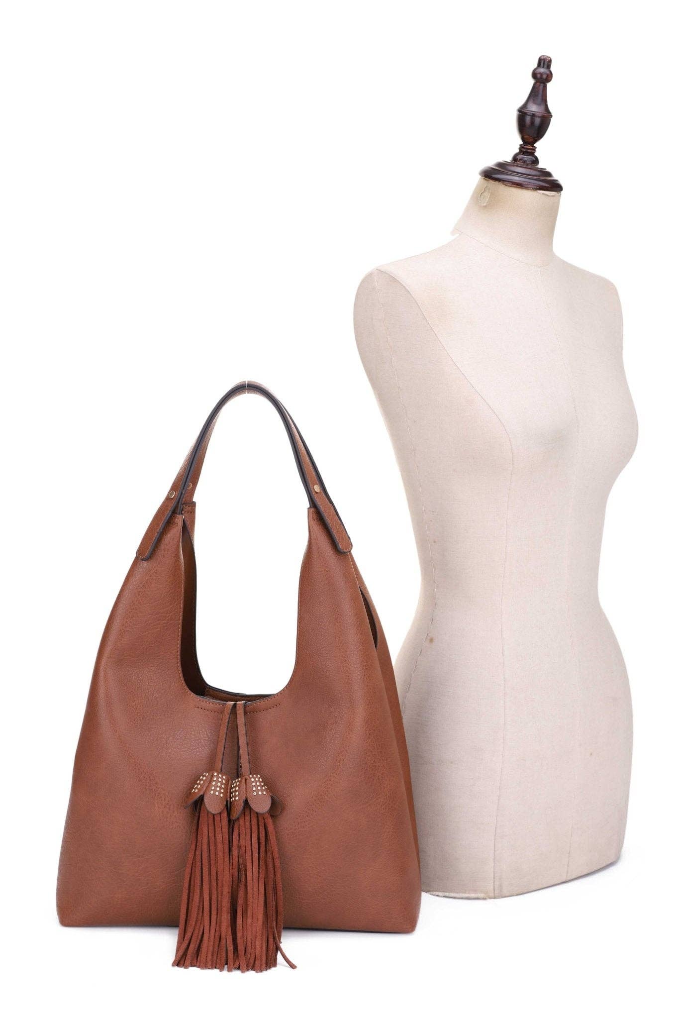 Kai Three compartments Hobo with Tassel