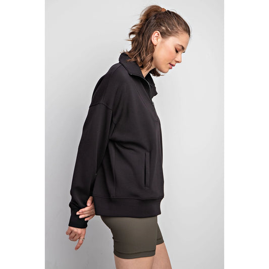 Scuba Quarter Zip Funnel Neck Pullover