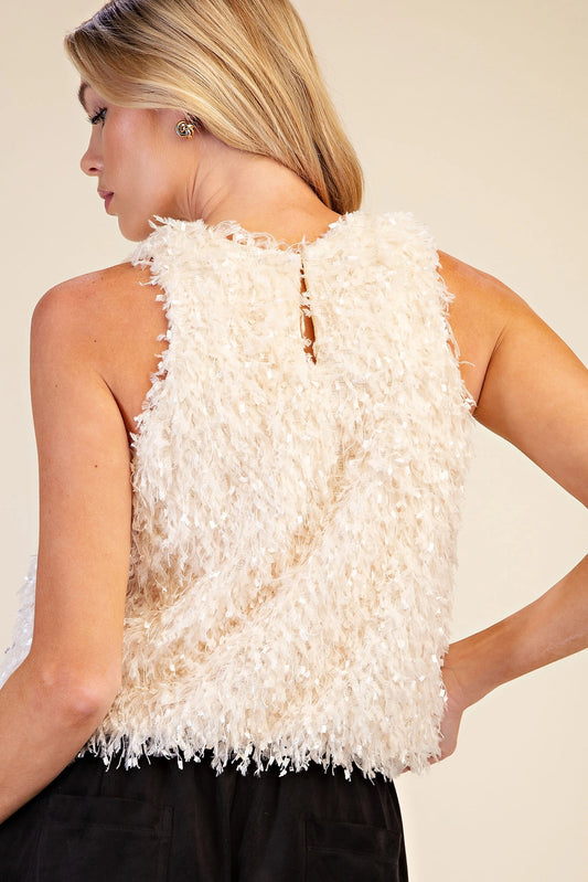 Feather Fringe Balloon Top