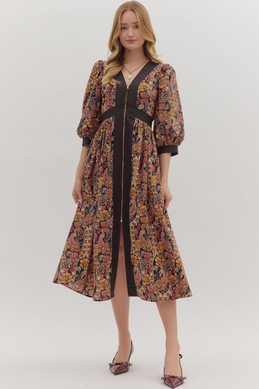 Pretty In Paisley Dress