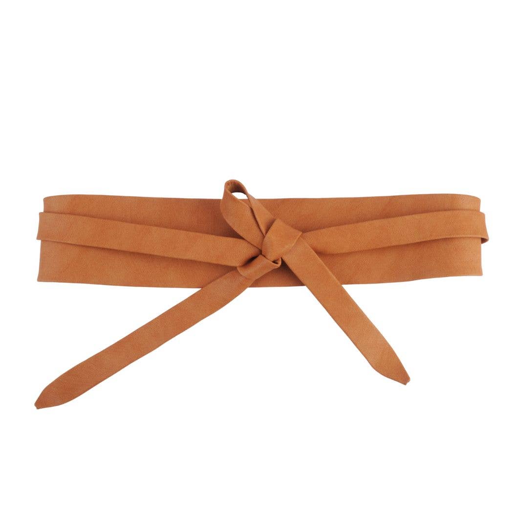 Tie-On Waist Cinching Obi Wrap Belt
