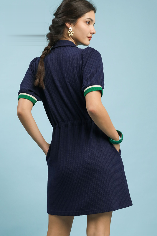 Zip-Up Casual Dress