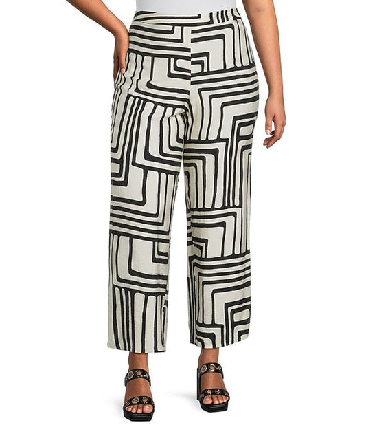 Abstract Print Rue Pants