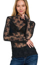 Lace See Through Layering Top