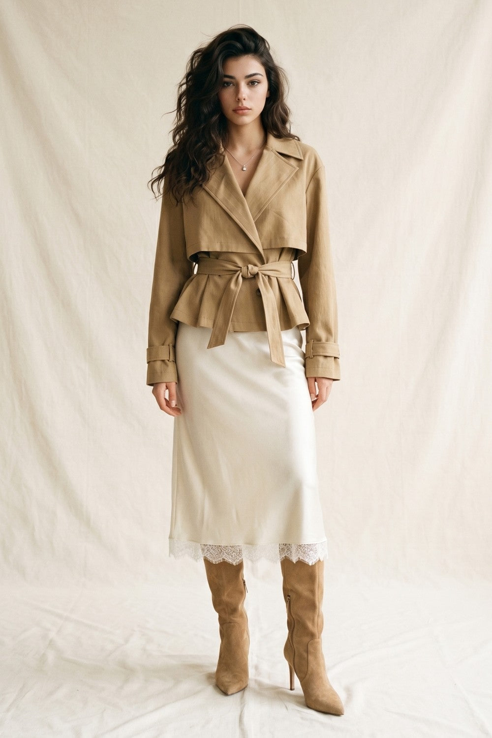 Flowy Trench Woven Jacket