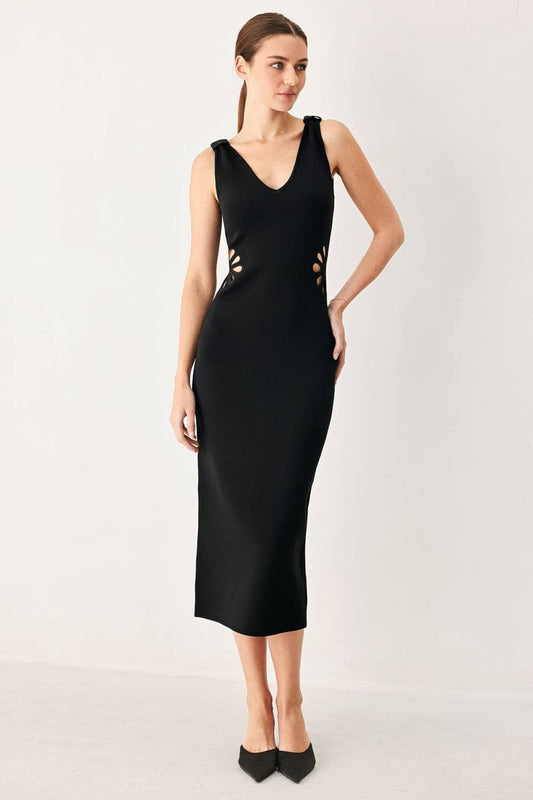 sweater knit midi dress