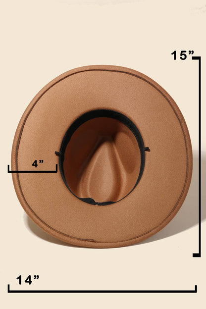 Chain Band Fedora Hat