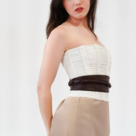 Tie-On Waist Cinching Obi Wrap Belt