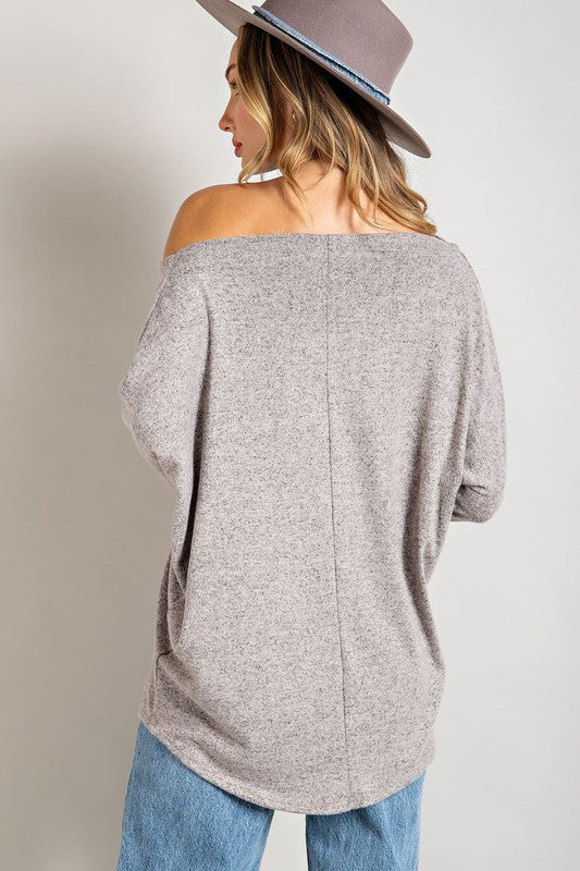 Long Sleeve Off Shoulder Tunic