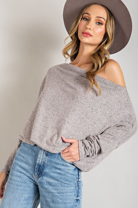Long Sleeve Off Shoulder Tunic