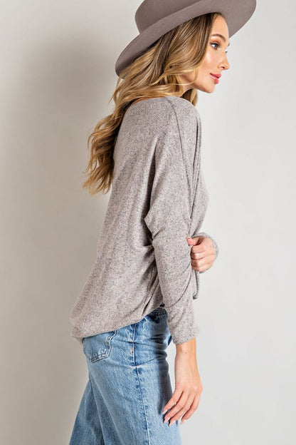 Long Sleeve Off Shoulder Tunic