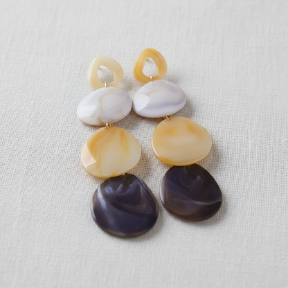 Acrylic Teardrop Tassel Earrings
