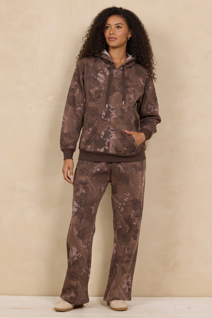Printed Essential Fleece Hoodie