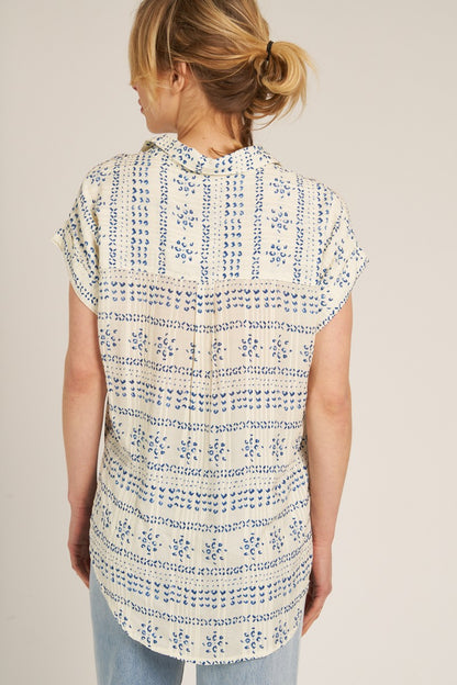 Indigo Drift Blouse