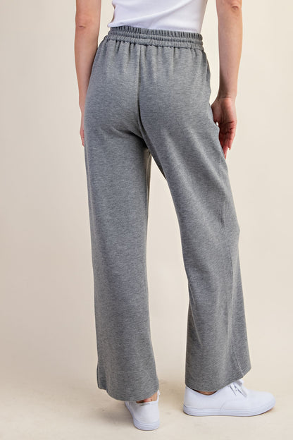 Knit Pants With Elastic Waistband