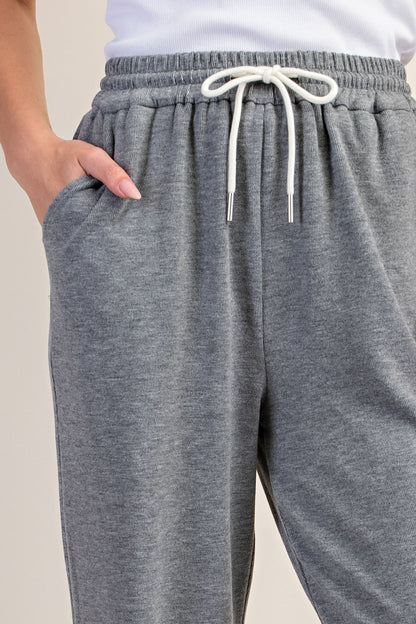 Knit Pants With Elastic Waistband
