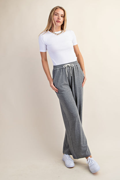 Knit Pants With Elastic Waistband