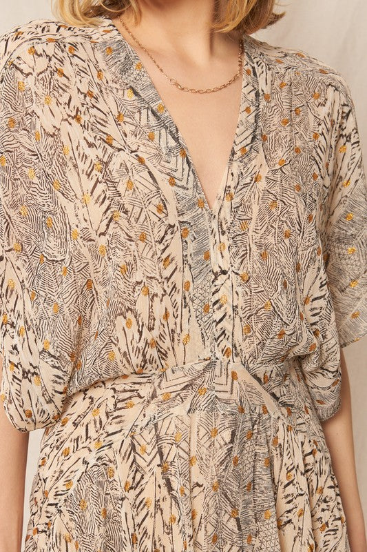 Botanic Drift Maxi Dress