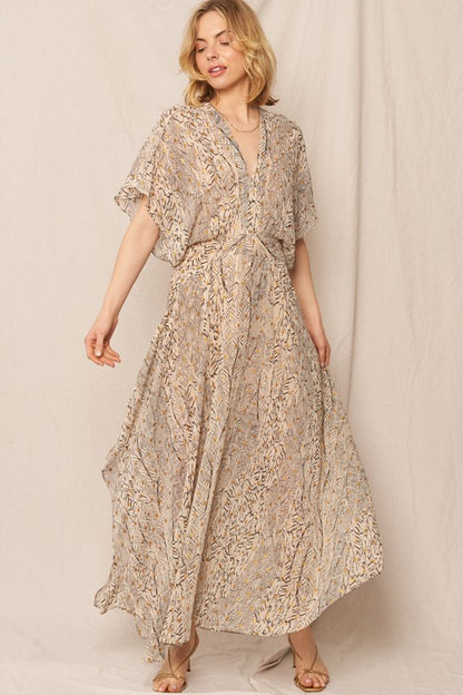 Botanic Drift Maxi Dress