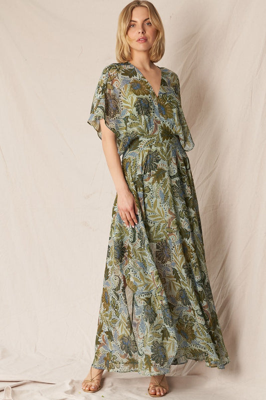 Botanic Drift Maxi Dress