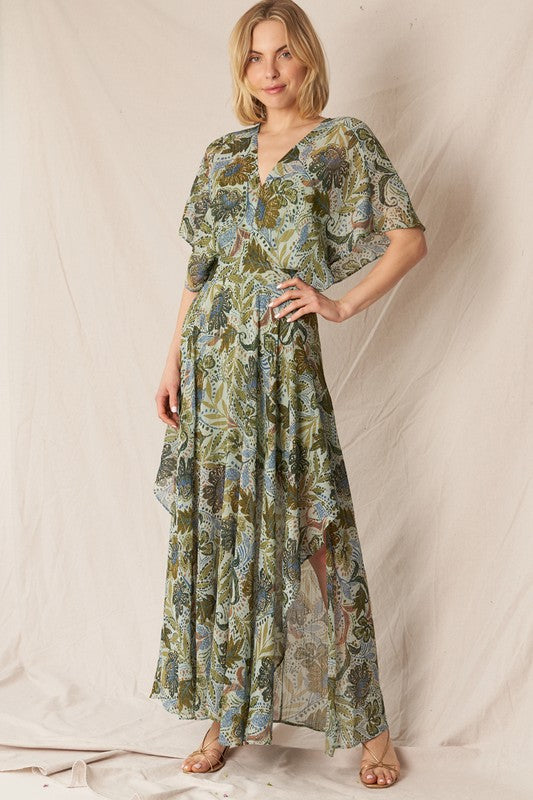 Botanic Drift Maxi Dress